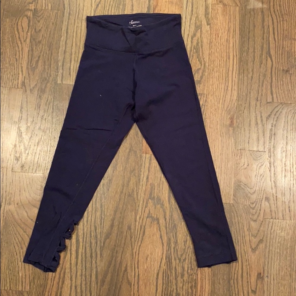 Soma cotton navy leggings
